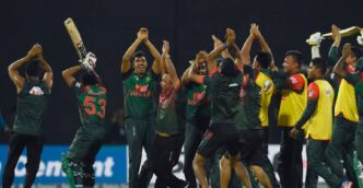 Bangladesh stumble in last-over drama as Sri Lanka stay in semi-final hunt