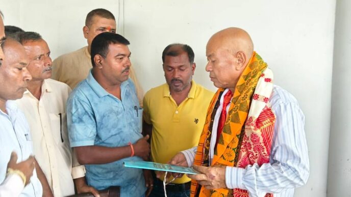 BTC Chief Hagrama Mohilary assures hindi-speaking community of MCLA seats, funds Chhath Puja committees