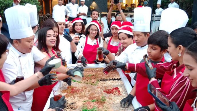 Guwahati Welcomes Festive Cheer with Joyous Cake Mixing Brunch
