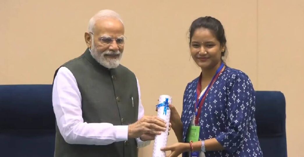 Assam’s Bandita Devi Rabha felicitated by PM Modi for All-India Excellence in Cosmetology