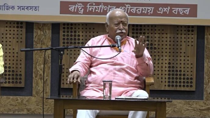 RSS Chief to youth: Look beyond myths, put Bharat first