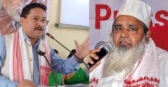 On the occasion of Lachit Divas, which commemorates the heroic 17th-century Ahom general Lachit Borphukan who defended Assam against the Mughals, BJP Assam President and Darrang-Udalguri MP Dilip Saikia launched a sharp attack on AIUDF chief Badruddin Ajmal. Saikia warned that communal and fundamentalist forces like Ajmal would no longer be allowed to operate unchecked and are firmly under the scrutiny of both the Assam government and the Union government. “Ajmal should not think for a moment that he is not under the radar,” Saikia said. “In Assam, fundamentalist and communal forces are being closely monitored by the state government and the Government of India. No one can get away with anything. Even if someone has made mistakes in the past, let this be a warning that such actions will not be tolerated anymore. For the sake of the country, for the sake of our motherland, we must unite.” The BJP leader’s remarks come amid rising political tensions between the BJP-led government and the AIUDF, which has established itself as a major voice for Assam’s Muslim community. Saikia’s comments were seen as a response to several recent provocative actions by Ajmal. On November 19, Ajmal visited Nagaon Central Jail to meet jailed AIUDF MLA Aminul Islam and called the BJP the “main enemy,” saying that his party would contest the 2026 Assam Assembly elections independently, without any alliance with the Congress. In the days following, Ajmal targeted Chief Minister Himanta Biswa Sarma, labeling him an “ungrateful, hypocrite, and anti-Muslim” leader, accusing the government of sidelining Muslim interests in Assam’s policies. Ajmal also mocked the Congress, calling it “terrified” of a potential Muslim front in Assam and hinting at outreach to Asaduddin Owaisi’s AIMIM, while accusing Congress of being riddled with “BJP agents.” According to BJP leaders, these actions are not merely political rhetoric but deliberate attempts to polarize Assam along religious lines. Saikia said, “Everyone is under the radar of the Home Minister’s department. Today, on Lachit Borphukan Day, we may forgive, but from now on, the government will act against anti-national and communal activities.” Ajmal’s record has long drawn criticism from the BJP. In February 2025, he was forced to apologize for “sexist” remarks targeting the wife of an Assam MLA. Two months later, he distanced his party from comments justifying the Pahalgam terror attack in Jammu and Kashmir, which led to the arrest of a party MLA under the National Security Act (NSA). Saikia highlighted these incidents as examples of the AIUDF’s tendency to engage in what he called “two sides of the same coin” politics alongside Congress, which, he argued, undermines national security. Ajmal’s controversial statements go back even further. In October 2024, he claimed that the Indian Parliament was built on Waqf property, which BJP leaders dismissed as a baseless attempt to stir communal tension. Around the same time, he opposed proposals to regulate madrasas, criticizing the BJP for allegedly targeting minority education, while the BJP countered that some institutions could be breeding grounds for radicalization. More recently, Ajmal has promised to challenge MLA Aminul Islam’s detention in the Supreme Court, claiming it was politically motivated. Saikia rejected this claim, stating that the NSA action was a lawful response to conspiratorial threats against Assam’s peace and security. Saikia also pointed out that Assam’s intelligence apparatus and the Union Home Ministry are actively monitoring potential threats. Under Chief Minister Sarma, the state has already taken action against child marriages, which Ajmal once criticized as targeting Muslims. Sarma has also hinted at enforcing the Uniform Civil Code (UCC), warning Ajmal to remarry before the UCC’s implementation to avoid legal consequences—a clear signal of the BJP’s intent to address what it sees as regressive personal laws. Despite criticism, Ajmal remains a strong political figure. As a businessman and philanthropist with deep roots in Assam’s Muslim-majority areas, he enjoys significant support among the “Miya” community, and analysts predict the AIUDF could win 16–22 seats in the 2026 Assembly elections, potentially outpacing a weakened Congress. His past controversies, including urging Hindus to adopt Muslim “marriage formulas” for larger families, continue to draw criticism and occasional public apologies.