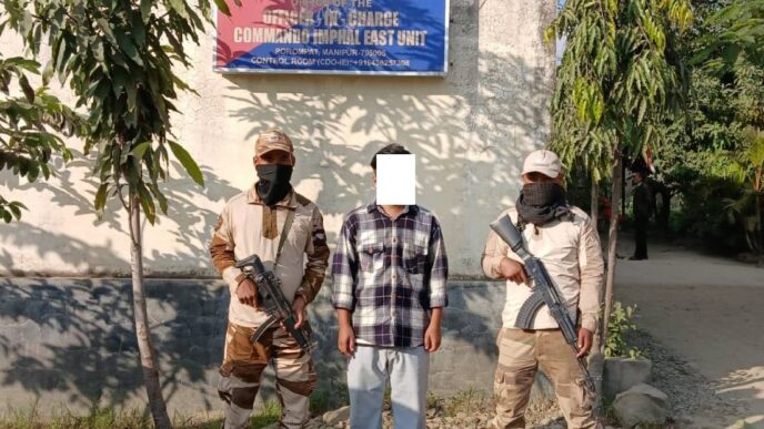 Manipur Police seize 40 kg explosive rocket, arrest KCP (PWG) cadre