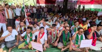 Rabha organisations protest for sixth schedule status for RHAC