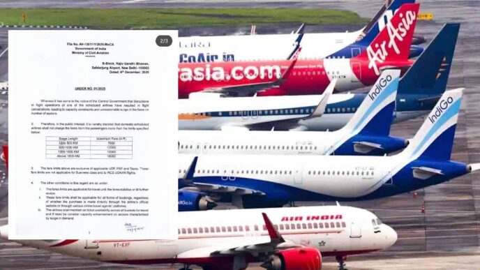 Domestic air ticket prices capped; Airlines told not to cross new limits