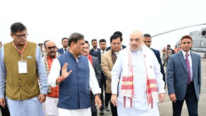 Amit Shah reaches Guwahati after fog delay; scheduled to visit key sites