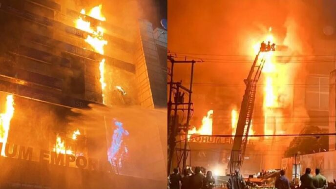 Unstoppable blaze at Swagata Square: 40 hours on, no 'answers', only 'questions'