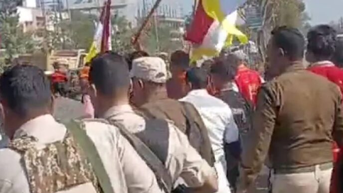 Highway blockade by Tiwa students brings Jagiroad to a standstill