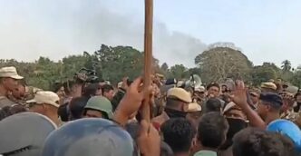 Tension mounts in Karbi Anglong as large crowds take to streets, police struggle to maintain order