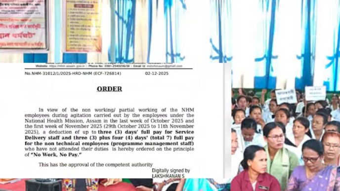 Pay cut directive deepens tension in NHM Assam; Staff call move undemocratic