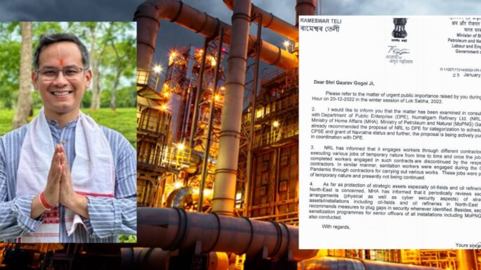 After Congress MP Gaurav Gogoi’s repeated push, Numaligarh Refinery finally gets Navratna status