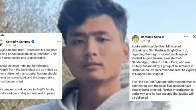 Tripura and Meghalaya Chief Ministers condemn death of Angel Chakma after Dehradun assault