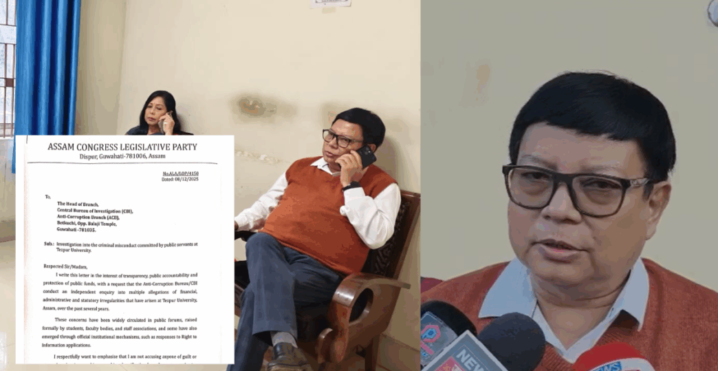 Debabrata Saikia submits memorandum to CBI; demands probe into Tezpur University corruption allegations