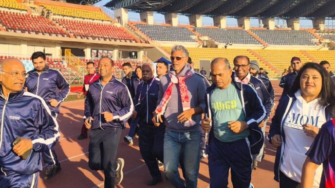 Milind Soman leads IOACON Walkathon in Guwahati, calls on doctors to lead by example in fitness