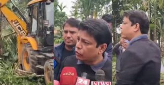 AIUDF leader tries to stop eviction drive In Doboka, arguments break out with officials